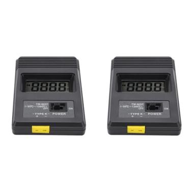 Imagem de 2 PCS Termômetro Digital Tipo K Sensor Detector de Temperatura LCD -50-500 ℃ Resposta Rápida Alta Precisão Portátil Para Gás Líquido Medição Semi Sólida Grau Industrial