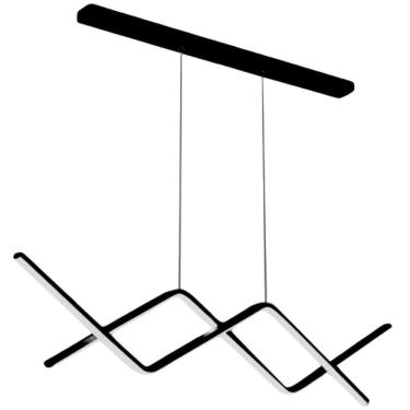 Imagem de Luminária Pendente Teto 110Cm X 92Cm Linear Dupla Wave Raio