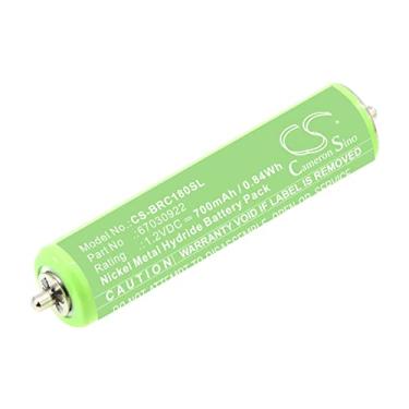 Imagem de JIAJIESHI Bateria 700mAh / 0,84Wh, bateria de substituição adequada para Braun 1000, 10B, 150S-1, 170, 1715, 1735, 1775, 180, 190s, 190S-1, 195S, 195s-1, 197S, 197s-1, 199, 199S, 199S, 195S, 197S