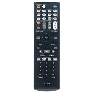Imagem de Comandante de controle remoto de substituição RC-710M adequado para receptor AV Onkyo TX-SR606 HT-S7100 TX-SR606B TX-SR606S TXSR606 HTS7100 TXSR606B TXSR606S