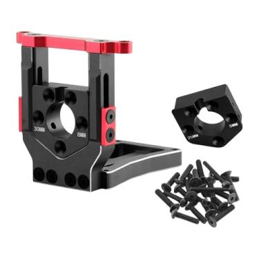 Imagem de Dynwave RC Motor Motor Suporte Suporte Diy Modificado Substituições Robustas Desmontagem rápida para veículos de controle remoto Rastreador, Preto Vermelho