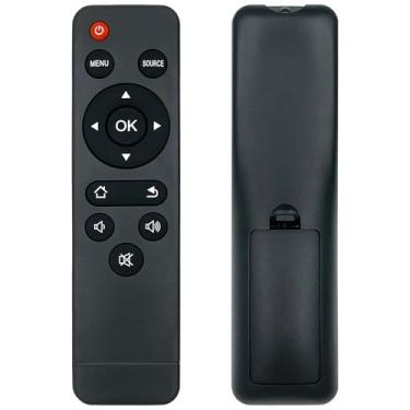 Imagem de HODSEUKIN Controle remoto de substituição para mini projetor, compatível com o mini projetor portátil Wimius S27.