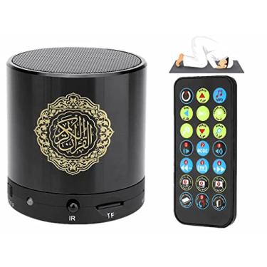 Imagem de Alcorão digital portátil Ramadan, alto-falante Anlising Alcorão, leitor de MP3 com controle remoto, tradutor do Alcorão, recarregável por USB, rádio FM de 8 GB, mais de 18 recitores e 15 traduções