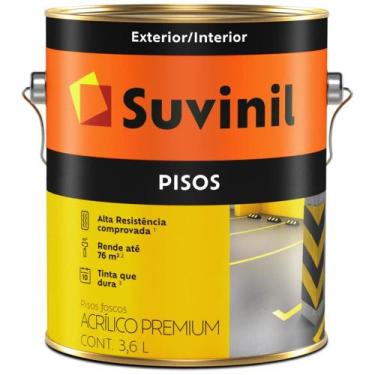 Imagem de Tinta Acrílico Premium para Cimentos e Pisos 3,6 Litros Preto - 534188