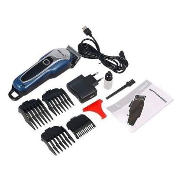Imagem de Maquina Cortador Cabelo Barbeador Recarregável Kemei Km-1995 - KMEI