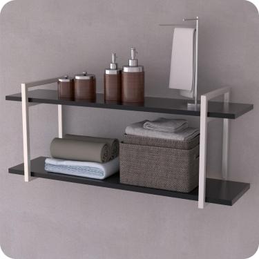 Imagem de Prateleira Estilo Industrial Banheiro Parede GND BP 120cm