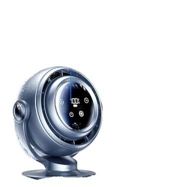 Imagem de Ventilador portátil giratório de 720°, ventilador de resfriamento de 10 velocidades com motor de 8 núcleos, circulador de ar de mesa multicena para casa, escritório, quarto, exterior