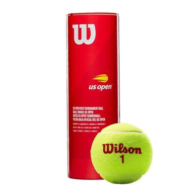 Imagem de Kit Bolas Wilson Tennis Us Open Red Tourrnament WRT137600