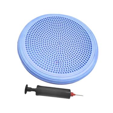 Imagem de Dynwave Tapete de equilíbrio para ioga, assento inflável e espesso, almofada plana e estável para esportes, adultos, casa, homens, mulheres, exercícios, Azul