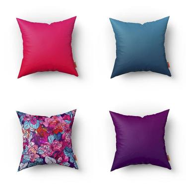 Imagem de Kit Almofadas Decorativas Estampadas 35x35cm Modelo 033