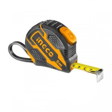 Imagem de Trena Emborrachada Botão Duplo E Auto Trava 5M X 25Mm Ingco