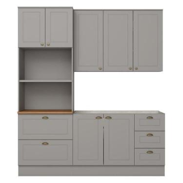 Imagem de Cozinha Modulada Americana 3 Peças com Balcão 120cm sem Tampo - Móveis