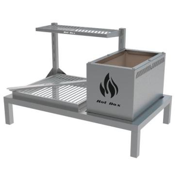Imagem de Churrasqueira Parrilla Uruguaia de Alvenaria 74x45cm - HOTBOX