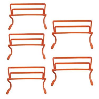 Imagem de Kit C/5 Barreiras Ajustáveis Obstáculos Salto Funcional Até 4 Alturas 