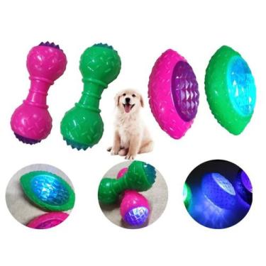 Imagem de Brinquedo Mordedor Interativo Resistente Cao Gato Pet C/Led - Elo Impo