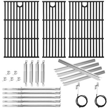 Imagem de Peças de reposição para queimador Charbroil Performance 5 463448021 463449021 463455021 463458021 G327-2100-W1, placa de aquecimento G325-0002-W1, G426-0005-W1, G4 Grelha 26-0004-W117" para Char-Broil