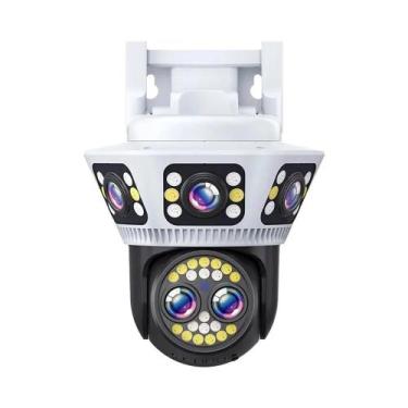 Imagem de Câmera IP WiFi 8K Externa 10X Zoom PTZ AI Rastreamento De Vigilância P