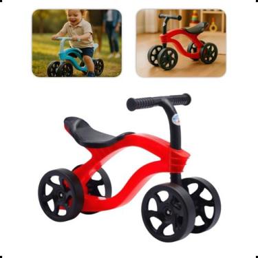 Imagem de Bicicleta de Equilíbrio Infantil Sem Pedal 4 Rodas Brinquedo Estável A