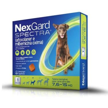 Imagem de NexGard Spectra Antipulgas e Carrapatos para Caes de 7,6 a 15kg - Boeh