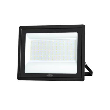 Imagem de Refletor Blumenau Led Tech Pro 100W Preto Bivolt 3000K Luz Amarela