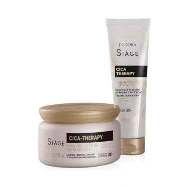 Imagem de Eudora Kit Siàge Cica-Therapy: Máscara Capilar 250g + Leave-In 100ml