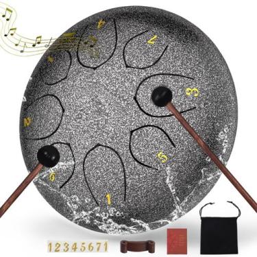 Imagem de Tambor de língua de aço MENGBEI de 6 polegadas com 8 notas com bolsa e