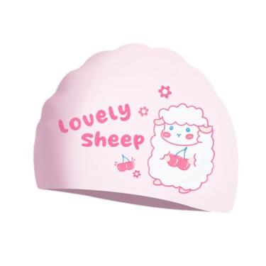 Imagem de oshhni Touca de natação infantil, chapéu de natação para cabelos longos e curtos, touca de banho resistente à água para mergulho com snorkel, equipamento de