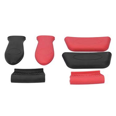 Imagem de lyrlody Kit de Tampa da Alça de Panela de 6 Pacote de 6 Pacote Espessado de Silicone Com Manusela de Manga de Manga Anti-escaldado Resistente Ao Calor para Cozinha de Cozinha Lavadora de Louça de