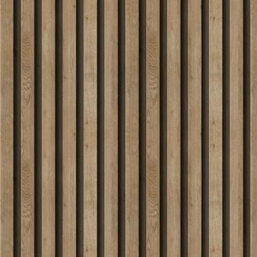 Imagem de Papel De Parede Madeira Adesivo Ripado 10 Metros Lavável 3d Autocolant