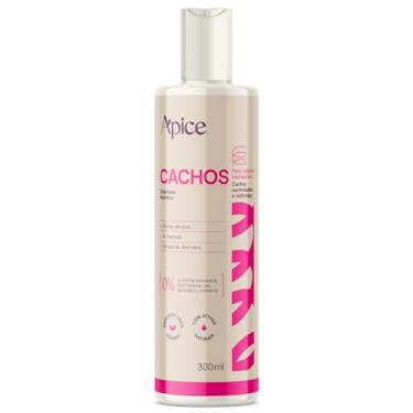 Imagem de Shampoo Nutritivo Cachos Apice Nova Fragrância Limpeza Suave Vegano Cabelo Sem Sulfato 300ml