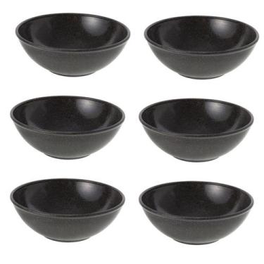 Imagem de 6Un Tigela Bowl 1Lt Salada Petisco Preto - EVO