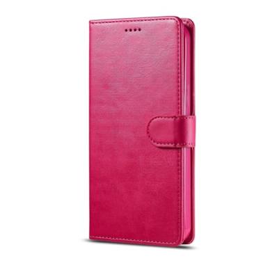 Imagem de HPQWN Capa de couro tipo carteira dobrável para iPhone X com suporte (para iPhone X/Rose)