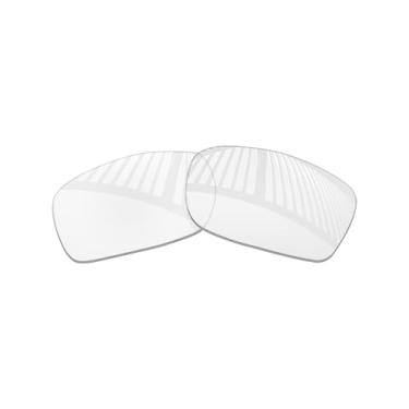 Imagem de MYCOURAG Lentes de reposição de proteção UV para óculos de sol Oakley Fives Squared OO9238 - HD transparente, não polarizada