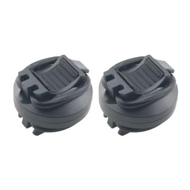 Imagem de WELWIK 2 peças preto universal suporte de lanterna de bicicleta suporte de montagem de lâmpada pequeno suporte de ventilador adequado para guidão de bicicleta de 10-35 mm de diâmetro