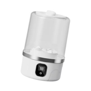 Imagem de IEUDNS Mini máquina de lavar roupa íntima portátil, limpador de roupas íntimas, lavadora de meias e roupas íntimas recarregável, balde desidratável para, Branco