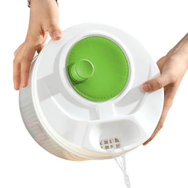 Imagem de Cesto de drenagem para frutas | Escorredor de vegetais - Secador manual de camada dupla escorredor de cozinha para armazenamento diário macarrão salada baga casa restaurante despensa armário