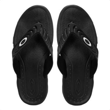 Imagem de Chinelo Masculino Oakley Crowd Preto/Branco 43