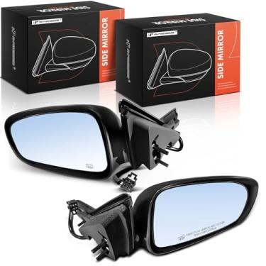 Imagem de A-Premium Par (2) espelhos retrovisores elétricos do lado do motorista e do passageiro - compatível com Chevrolet Impala 2000-2005 - Espelho retrovisor externo preto não dobrável aquecido, não