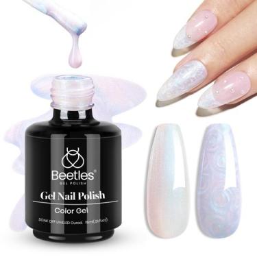 Imagem de Esmalte em Gel Beetles Pearl - 15ml - Brilho Perolado Branco