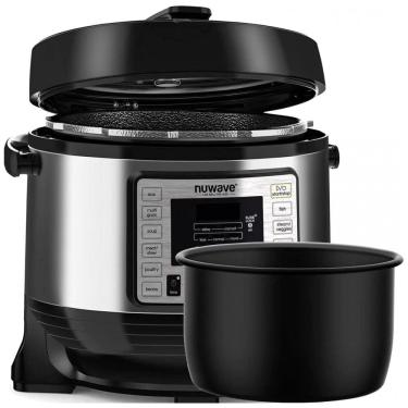 Imagem de Nu Wave Panela de Pressão Elétrica 6L com 11 Predefinições e Painel de Led, 1000W, 110v, NUWAVE 33101, Preto