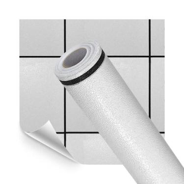 Imagem de Adesivo Vinilico Lavavel para Piso Texturizado Quadrado Branco 500x60c