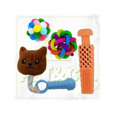 Imagem de Brinquedos para Cães Pequenos Monte Seu Próprio Kit - NoBrand, Multico