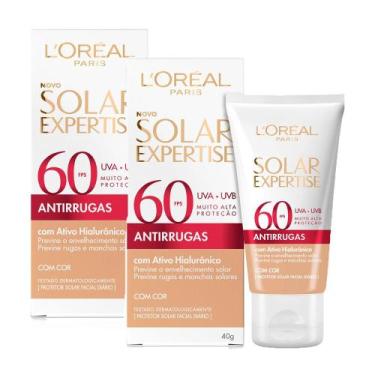Imagem de Kit 2 Protetor Solar Facial L'Oréal Solar Expertise Antirrugas FPS 60 
