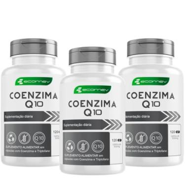 Imagem de 3x Coenzima Q10 com L Triptofano 500Mg 360 Cápsulas - Ecomev