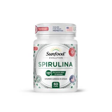 Imagem de SPIRULINA 1.800MG 60 CAPSULAS SUNFOOD EVOLUTION