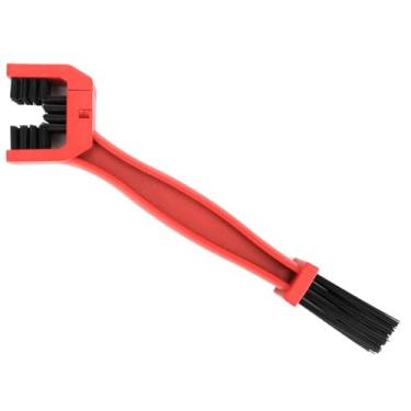 Imagem de Escova Limpa Corrente Vermelho Karbox Limpeza De Transmissão Em Geral Escovar Carro Moto Bike