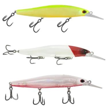 Imagem de Marine Sports, Kit 3 Iscas Artificiais Marine Sports Invader MR 110 11cm 17g Floating Cor:Kit 6