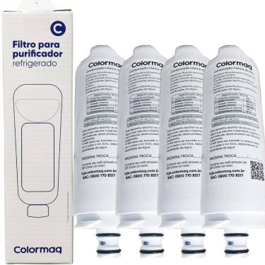Imagem de Kit 04 Filtro Refil Colormaq Acqua Purificador Cpuhevaban