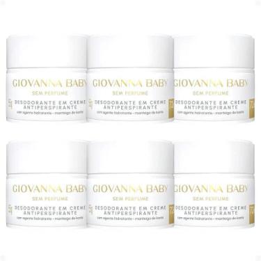 Imagem de Kit Giovanna Baby Sem Perfume: 6 Desodorantes em Creme Antiperspirante