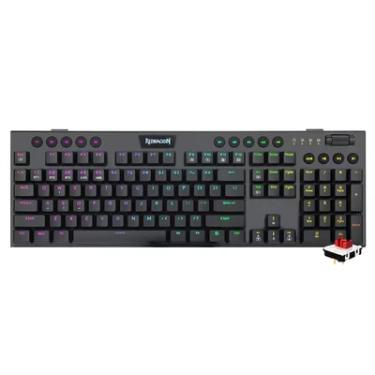 Imagem de Teclado Gamer Horus Pro RGB Sem Fio Bluetooth Layout Usa